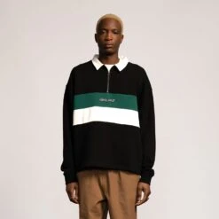 Huron Polo Zip Crew -StyleEdge Store b2c scacrw 0287 3