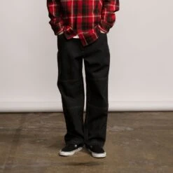 Classic Label Panel Jean Pants -StyleEdge Store b2c scapnt 0155 2