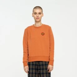 Classic Dot Chest Emb Crew -StyleEdge Store b2c scawcr 0091 2