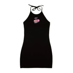 Cherry Dot Halter Dress