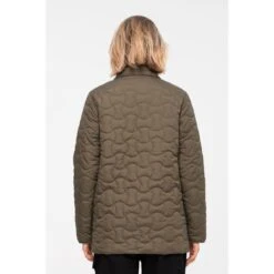 Oval Line Dot Quilted Jacket -StyleEdge Store b2c scawja 9002 2