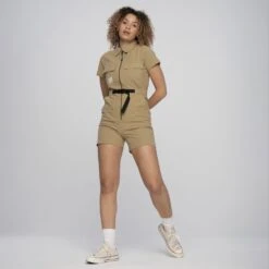 Strip Cargo Playsuit