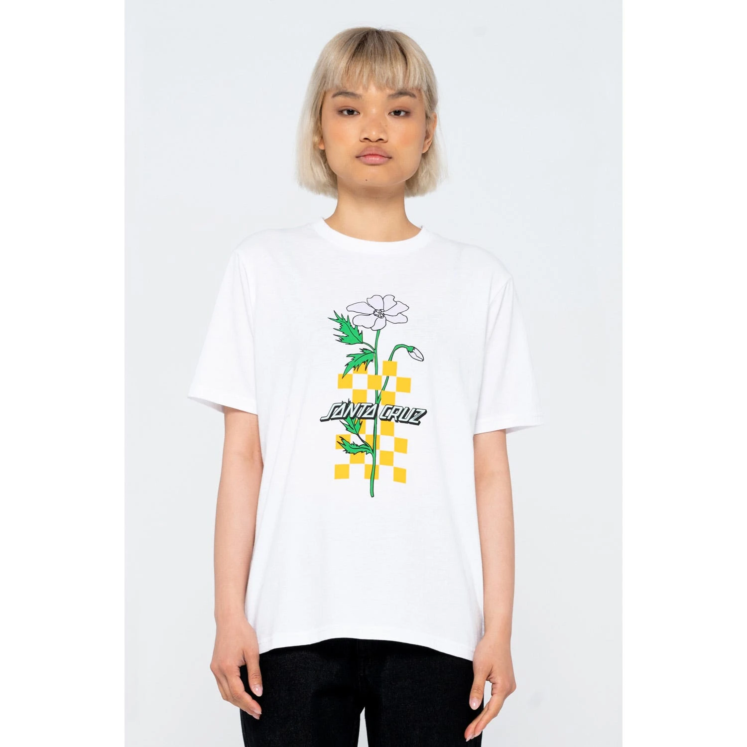 Checkerbloom Strip T-Shirt 2 Checkerbloom Strip T-Shirt - Image 2