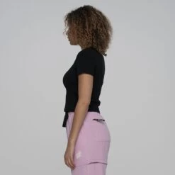 Gingham Arch Strip T-Shirt -StyleEdge Store b2c scawte 0317 2