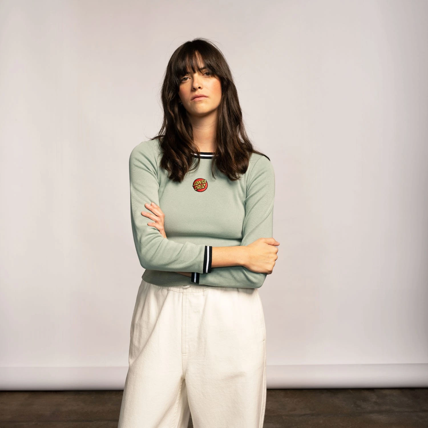 Classic Dot Emb Ringer L/S T-Shirt 3 Classic Dot Emb Ringer L/S T-Shirt - Image 3