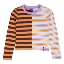 Split Stripe L/S T-Shirt