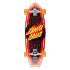 Flame Dot Shark Carver Surfskate 9.85" X 31.52"