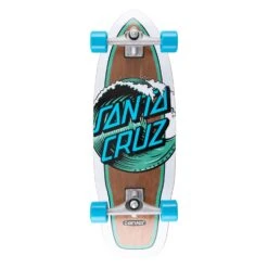 Santa Cruz Wave Dot Cut Back Carver Surfskate 9.75" X 29.95"