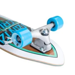 Santa Cruz Wave Dot Cut Back Carver Surfskate 9.75" X 29.95" -StyleEdge Store scr com 2043 3